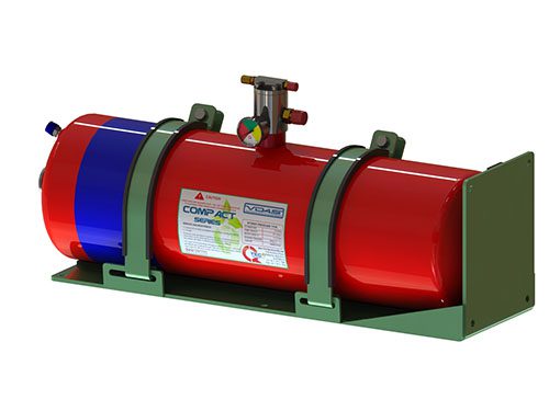 Compact cylinder assembly - QTA 20/25-LH on White Background
